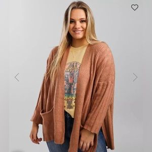 Hyfve Buckle Dual Pocket Cardigan Sweater